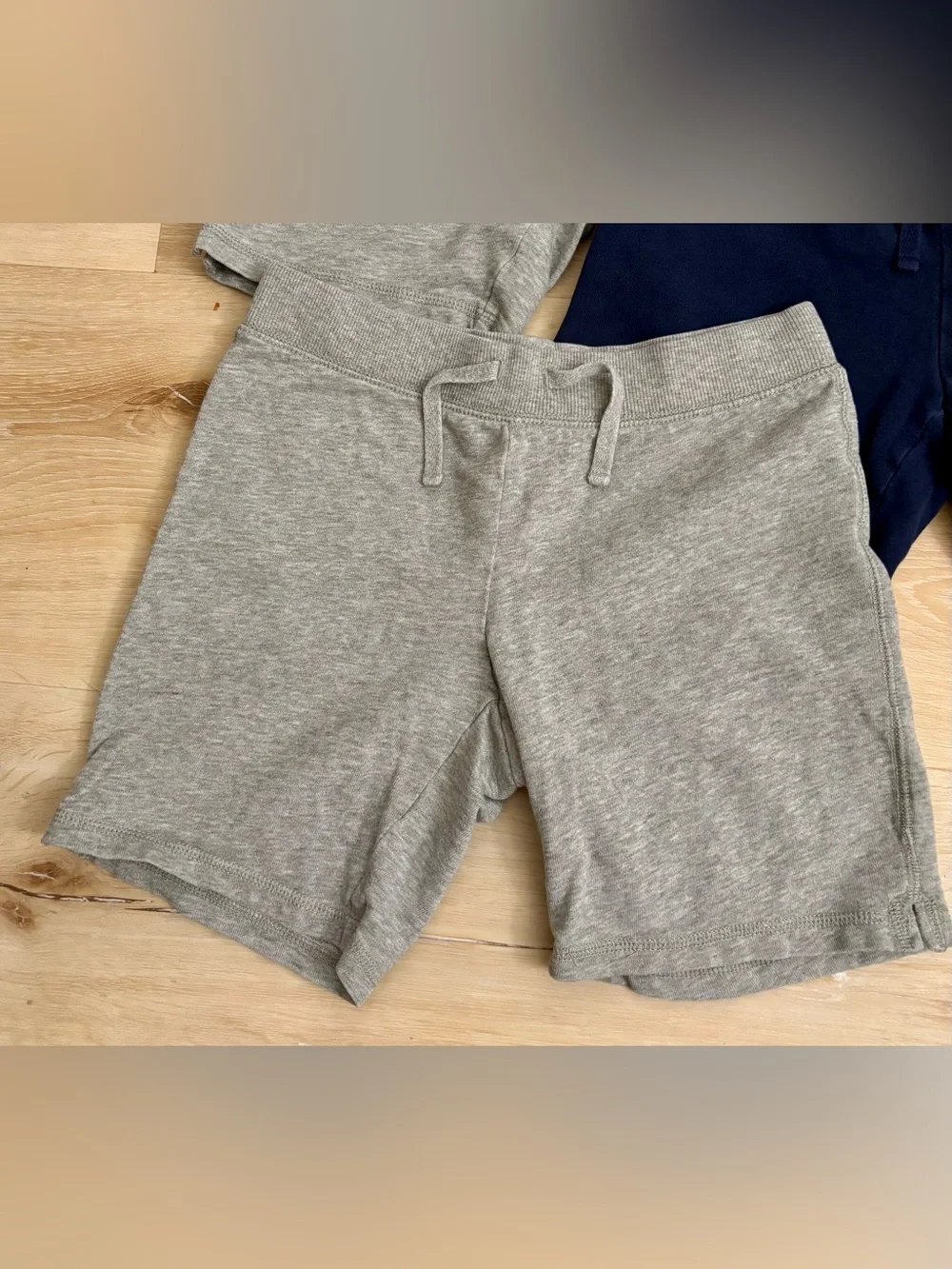 GAP Kids Casual Knit Drawstring Shorts Trio - Gray & Navy